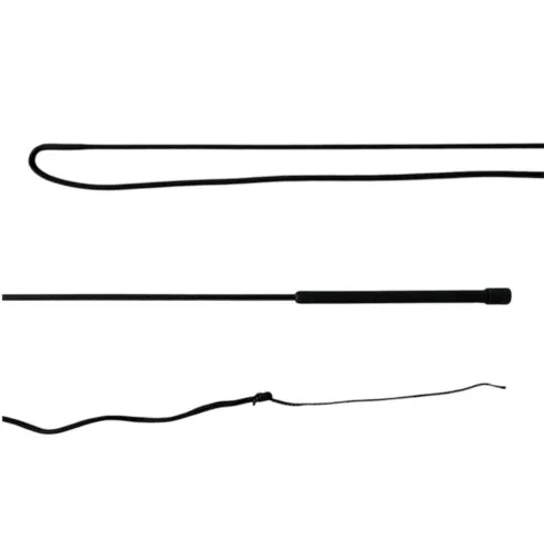 Chambrière cheval CCE avec manche caoutchouc et mèche 250 cm